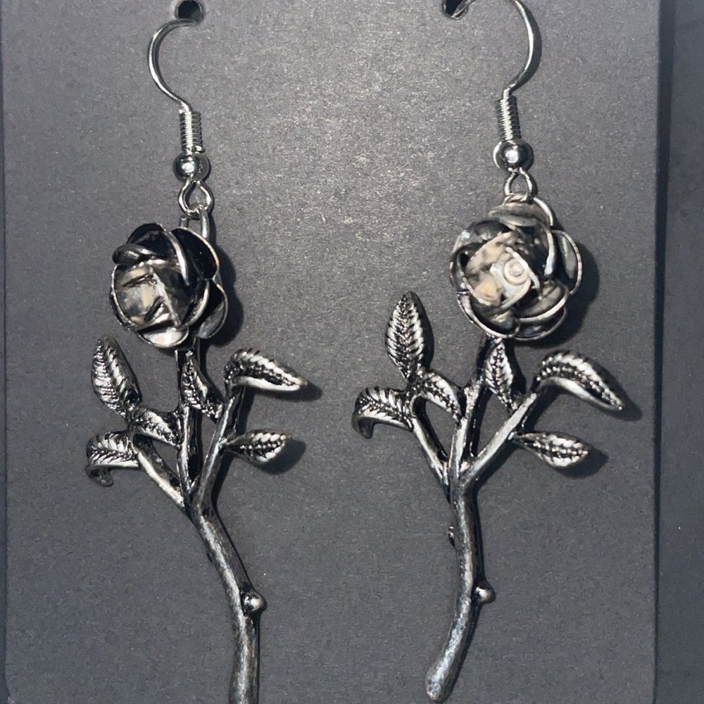 Rose earrings